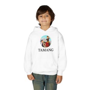 Alternative view of Youth Hoodie – Tamang Design | Ethnic Festival Wear & Fun Gift for Kids & Teens